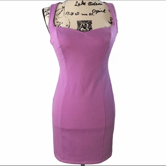 ASTR the Label - Stereotype Lilac Sleeveless Bodycon Stretch Fitted Mini Dress - Picture 12 of 13